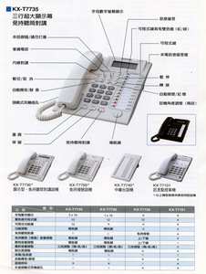 國際牌 KX-T系列功能電話話機